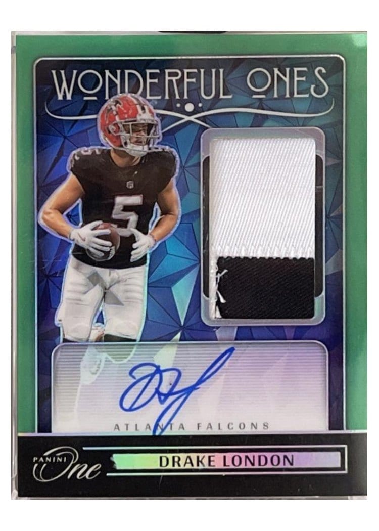 2024 Panini One Wonderful Ones Autographs Drake London #376 card