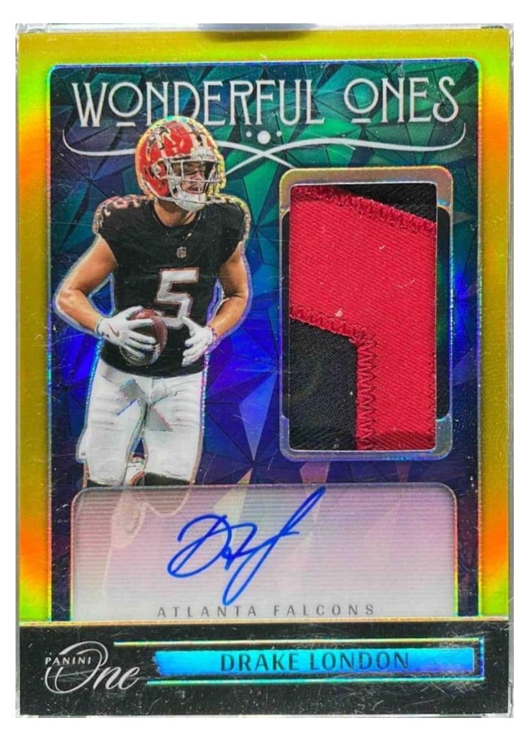 2024 Panini One Wonderful Ones Autographs Drake London #376 card