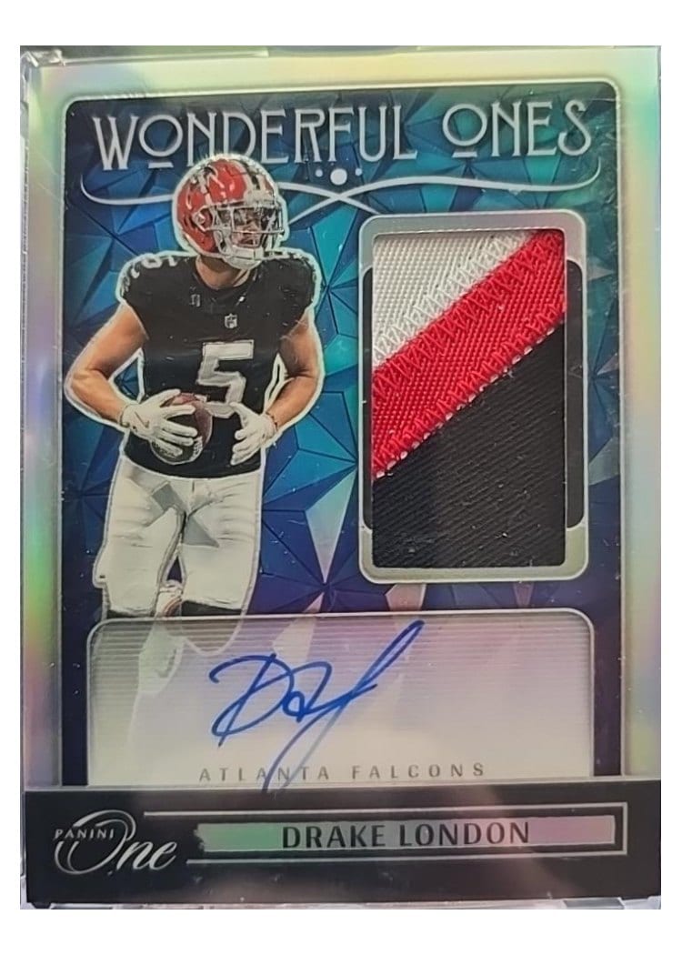 2024 Panini One Wonderful Ones Autographs Drake London #376 card