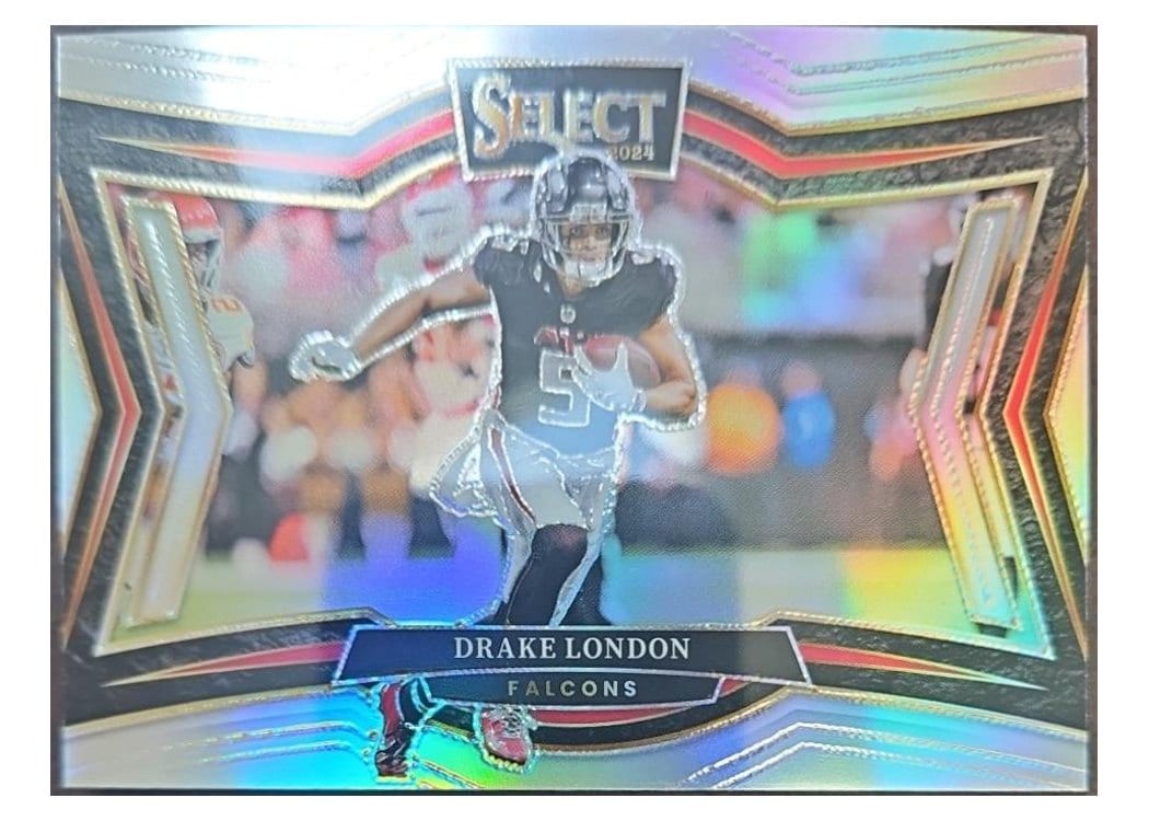 2024 Panini Select Base Set Drake London Silver Prizm #433 card
