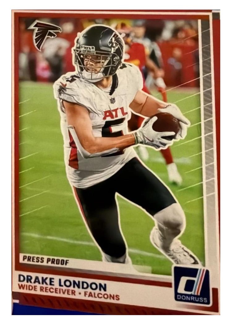 2025 Donruss Base Set Drake London #225 card