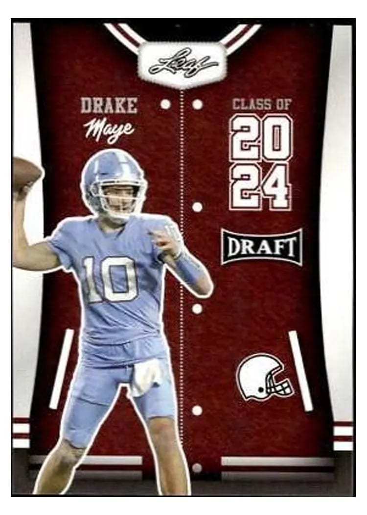 2023 Leaf Draft Drake Maye #79 card