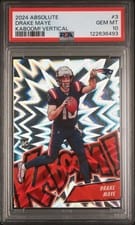 2024 Panini Absolute Kaboom Vertical Drake Maye #3 card