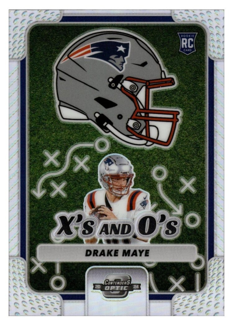 2024 Panini Contenders Optic X's and O's Drake Maye #39 card