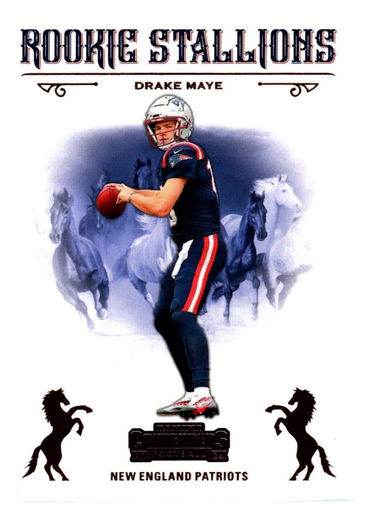 2024 Panini Contenders Rookie Stallions Drake Maye #4 card