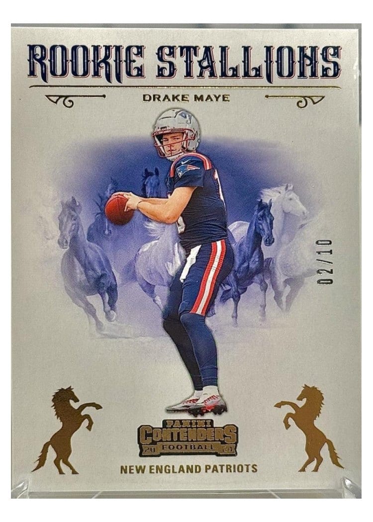 2024 Panini Contenders Rookie Stallions Drake Maye #4 card