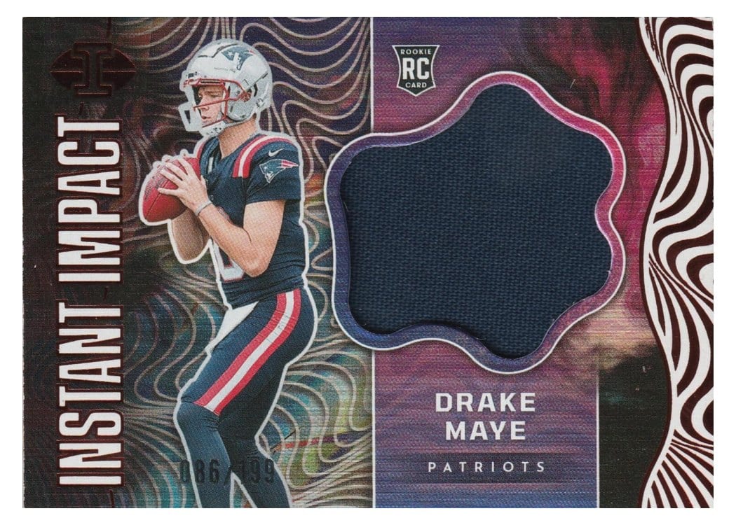 2024 Panini Illusions Instant Impact Relics Drake Maye #2 card