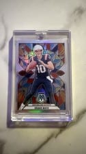2024 Panini Mosaic Stained Glass Drake Maye #SG-18 card
