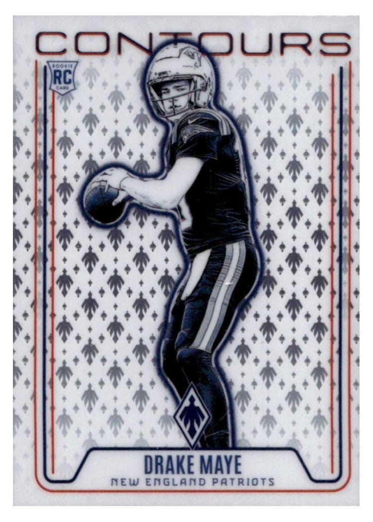 2024 Panini Phoenix Contours Drake Maye #CON-DME card
