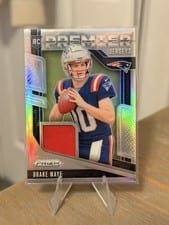 2024 Panini Prizm Premier Jerseys Drake Maye #PJ-DME card