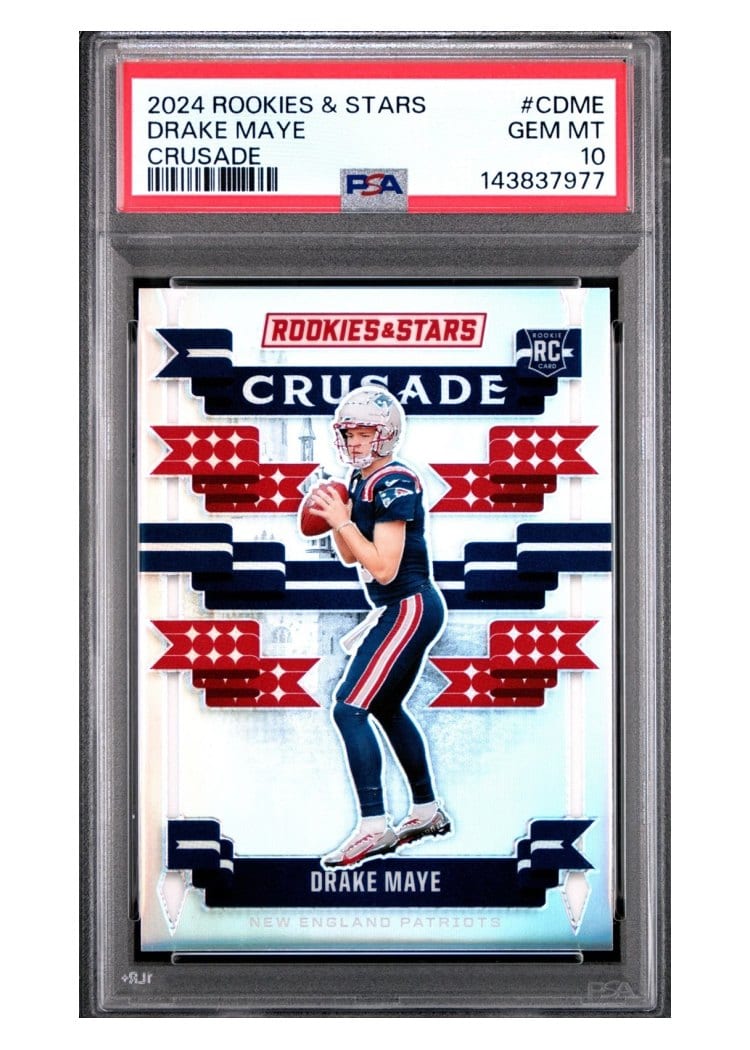 2024 Panini Rookies & Stars Crusade Silver Drake Maye #22 card