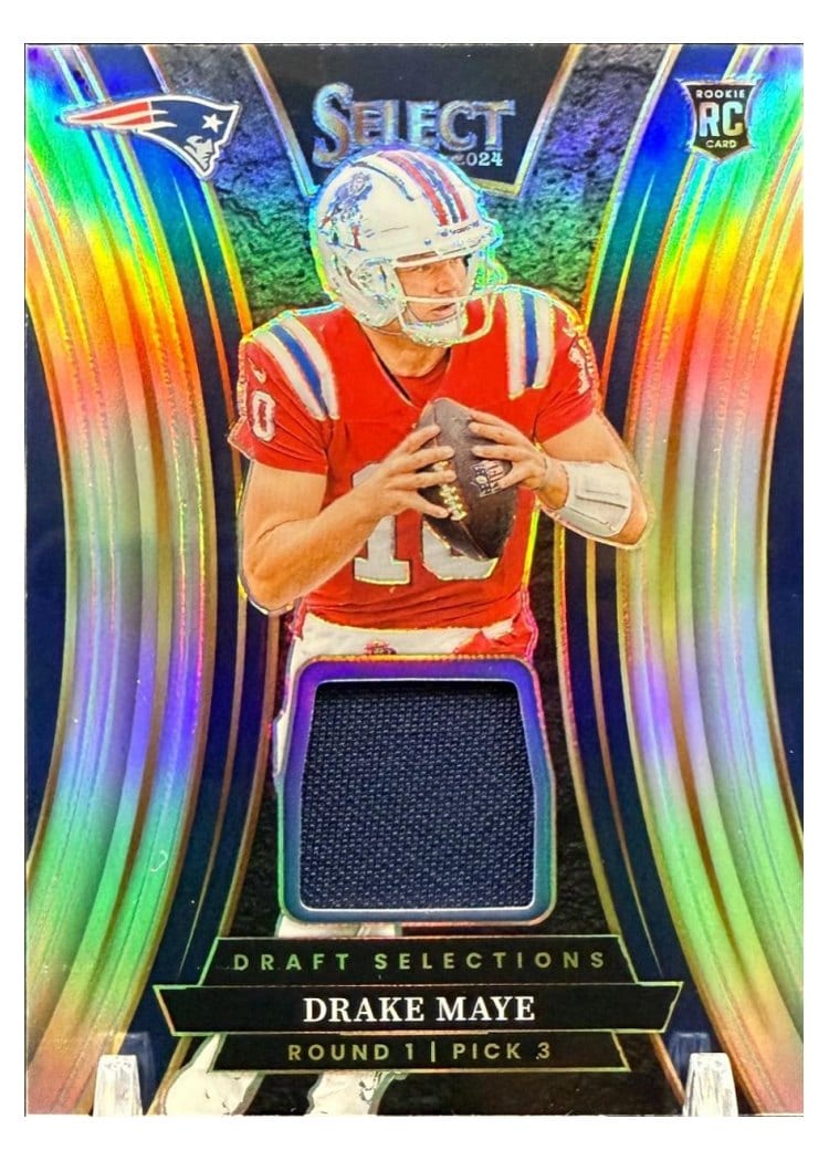 2024 Panini Select Draft Selections Memorabilia Drake Maye #4 card