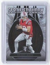 2024 Panini Totally Certified Certified Tuddy Drake Maye #3 card