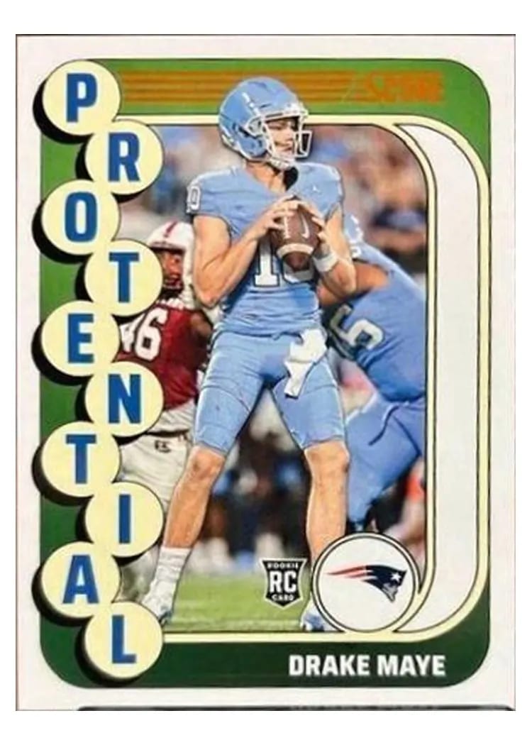 2024 Score Protential Drake Maye #2 card