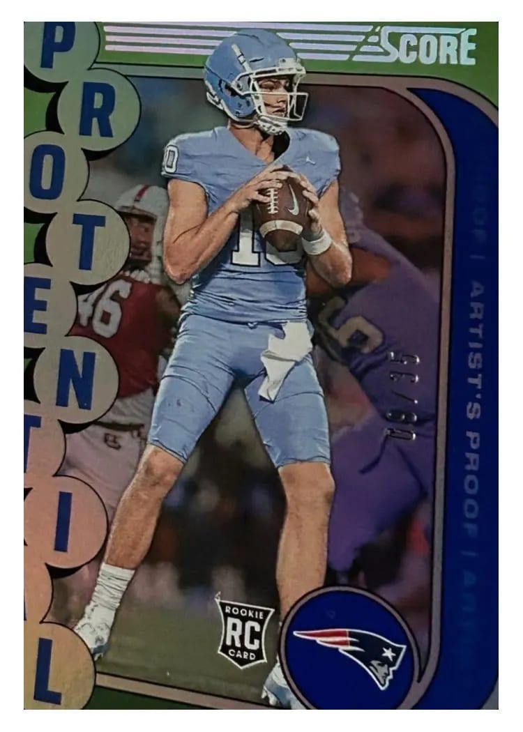 2024 Score Protential Drake Maye #2 card