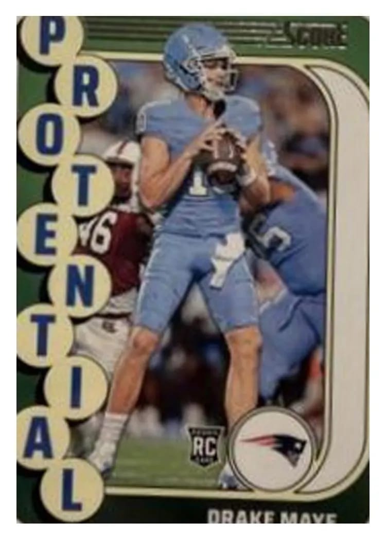 2024 Score Protential Drake Maye #2 card