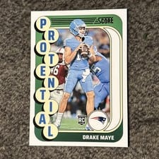 2024 Score Protential Drake Maye #2 card