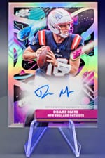 2024 Topps Chrome Cosmic Cosmic Chrome Autographs Drake Maye #CCA-DM card