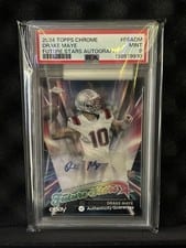 2024 Topps Chrome Future Stars Autographs Drake Maye #FSA-DM card