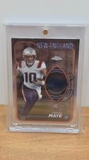 2024 Topps Chrome Topps Chrome Rookie Relics Drake Maye #CRR-DM card
