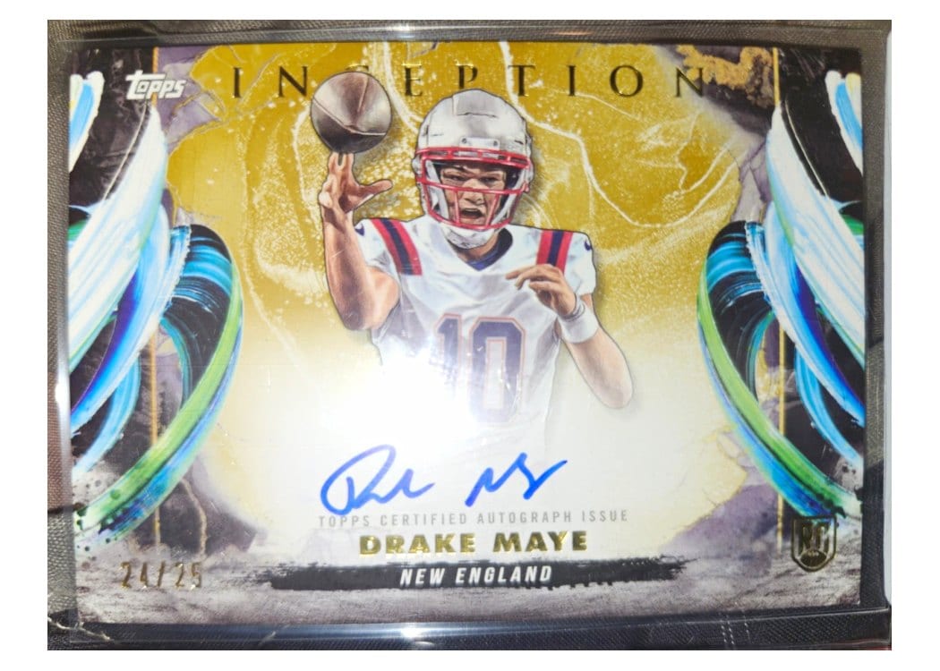 2024 Topps Inception Rookie Autograph Variations Drake Maye #RAV-DM card