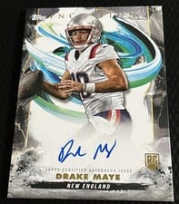 2024 Topps Inception Rookie Autographs Drake Maye #RA-DM card