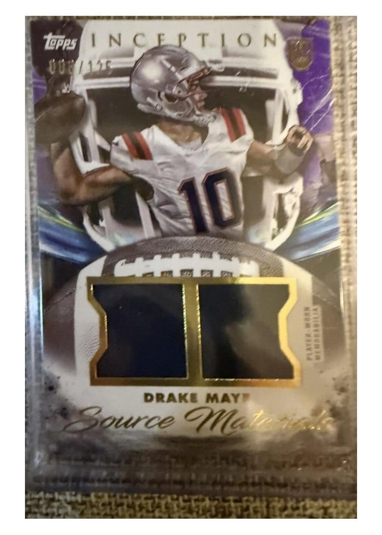2024 Topps Inception Source Materials Drake Maye #SM-DM card