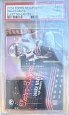 2024 Topps Resurgence Electro-Lights Drake Maye #EL-7 card