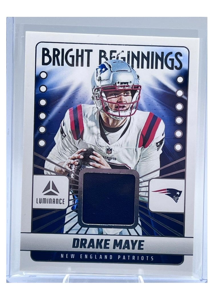 2025 Panini Luminance Bright Beginnings Relics Drake Maye #6