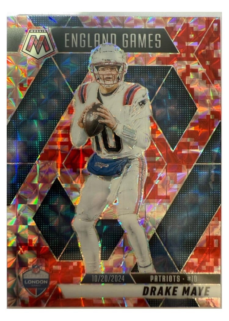 2025 Panini Mosaic Drake Maye #258 card