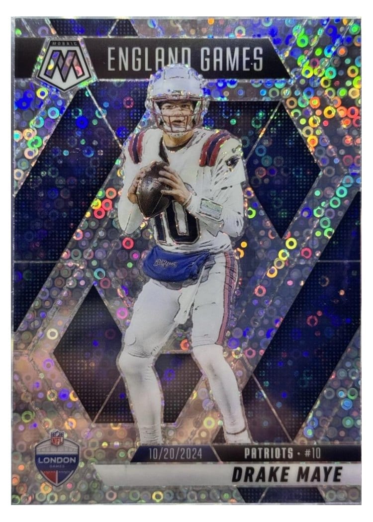 2025 Panini Mosaic Drake Maye #258 card