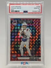 2025 Panini Mosaic Drake Maye #258 card