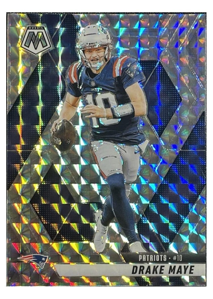 2025 Panini Mosaic Drake Maye #28 card