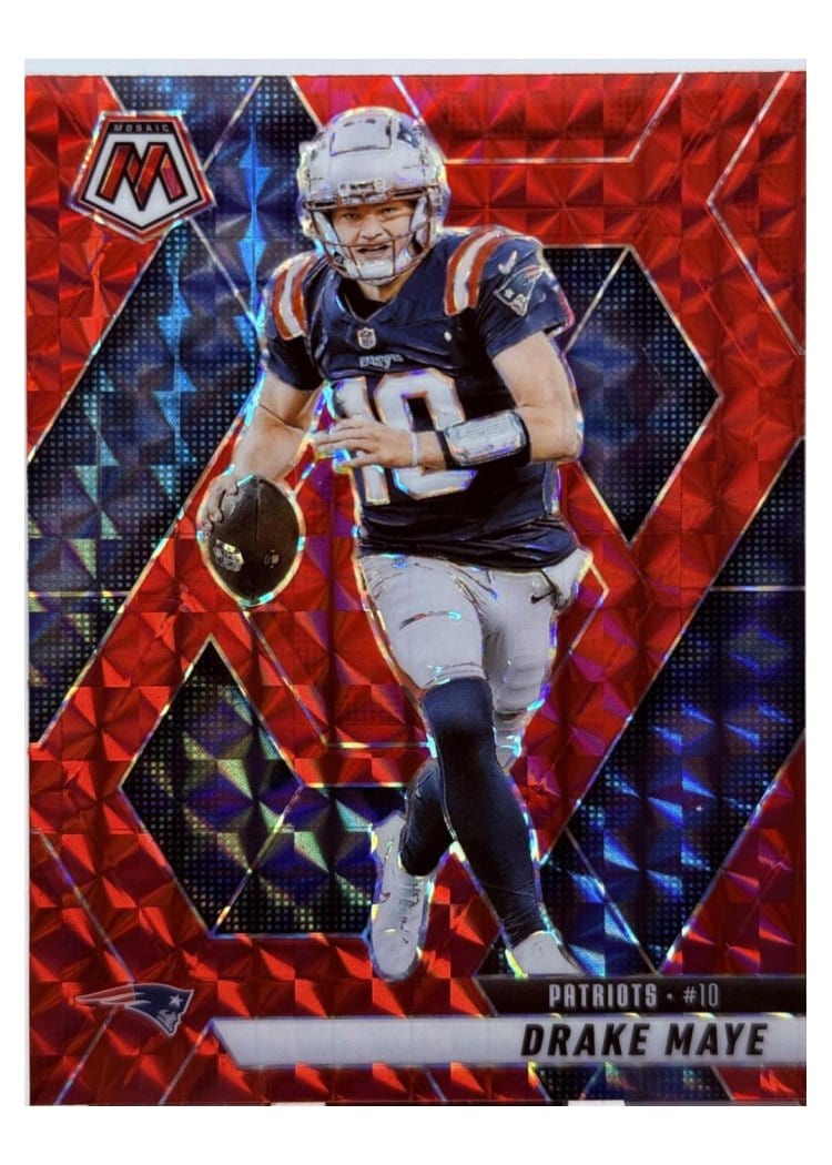 2025 Panini Mosaic Drake Maye #28 card