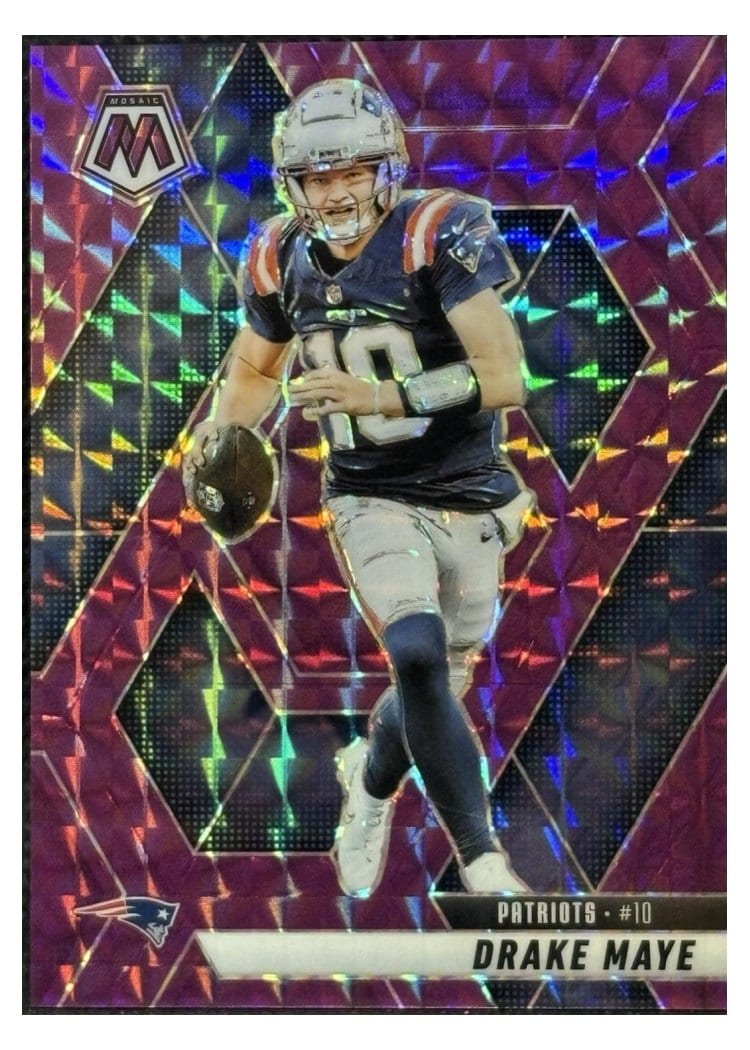 2025 Panini Mosaic Drake Maye #28 card