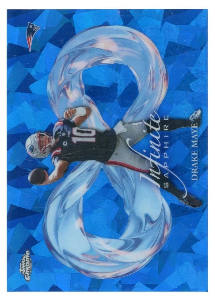 2025 Topps Chrome Sapphire Infinite Sapphire Drake Maye #IS-12 card