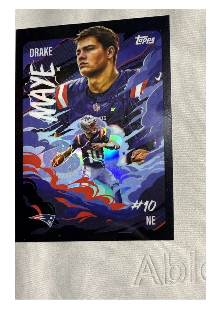 2025 Topps Chrome Ultra Violet Drake Maye #UV-10 card