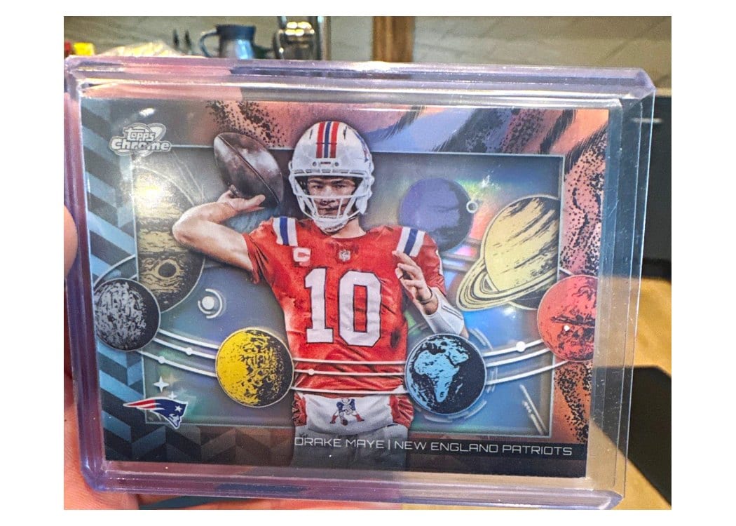 2025 Topps Cosmic Chrome Planetarium Drake Maye #PL-15 card