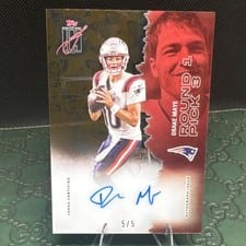 2025 Topps Signature Class Veterans Class Crystal Clear Autographs Drake Maye #VCCCA-DM
