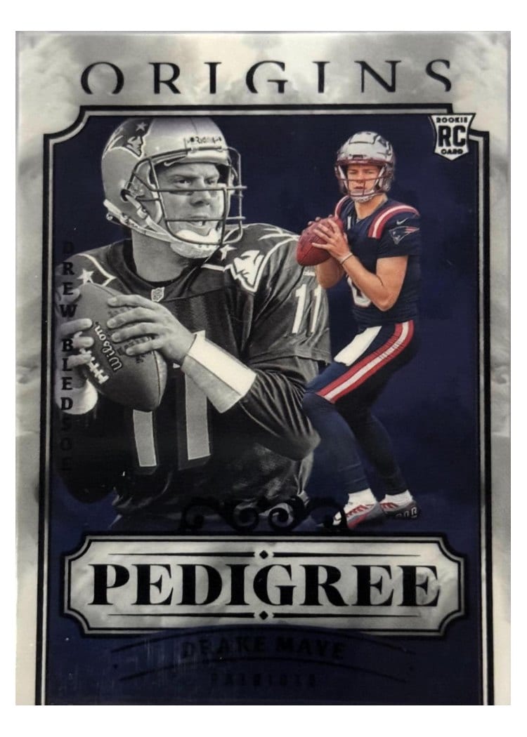 2024 Panini Origins Pedigree Drake Maye / Drew Bledsoe #12