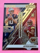 2024 Panini Contenders Power Players Drake Maye / Jayden Daniels #22