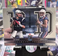2024 Topps Signature Class Paramount Pairings Drake Maye / Tom Brady #PP-7 card