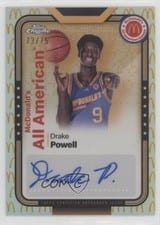 2024 Topps Chrome McDonald's All-American All-American Autographs Refractor Drake Powell #SMS-DRA card