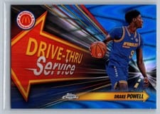 2024 Topps Chrome McDonald's All-American Drive-Thru Service Drake Powell #DTS-DRP card