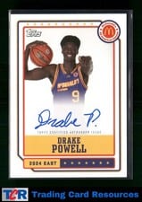 2024 Topps Chrome McDonald's All-American Event Autographs Drake Powell #EA-DP card
