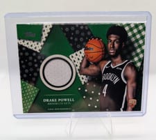 2025-26 Topps Holiday Holiday-Shaped Relics Drake Powell #HSR-18 card