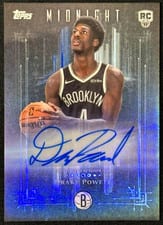 2025-26 Topps Midnight Dark Marks Rookies Signatures Drake Powell #DMR-DP card