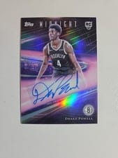 2025-26 Topps Midnight Rookie Horizon Signatures Drake Powell #RHS-DP card