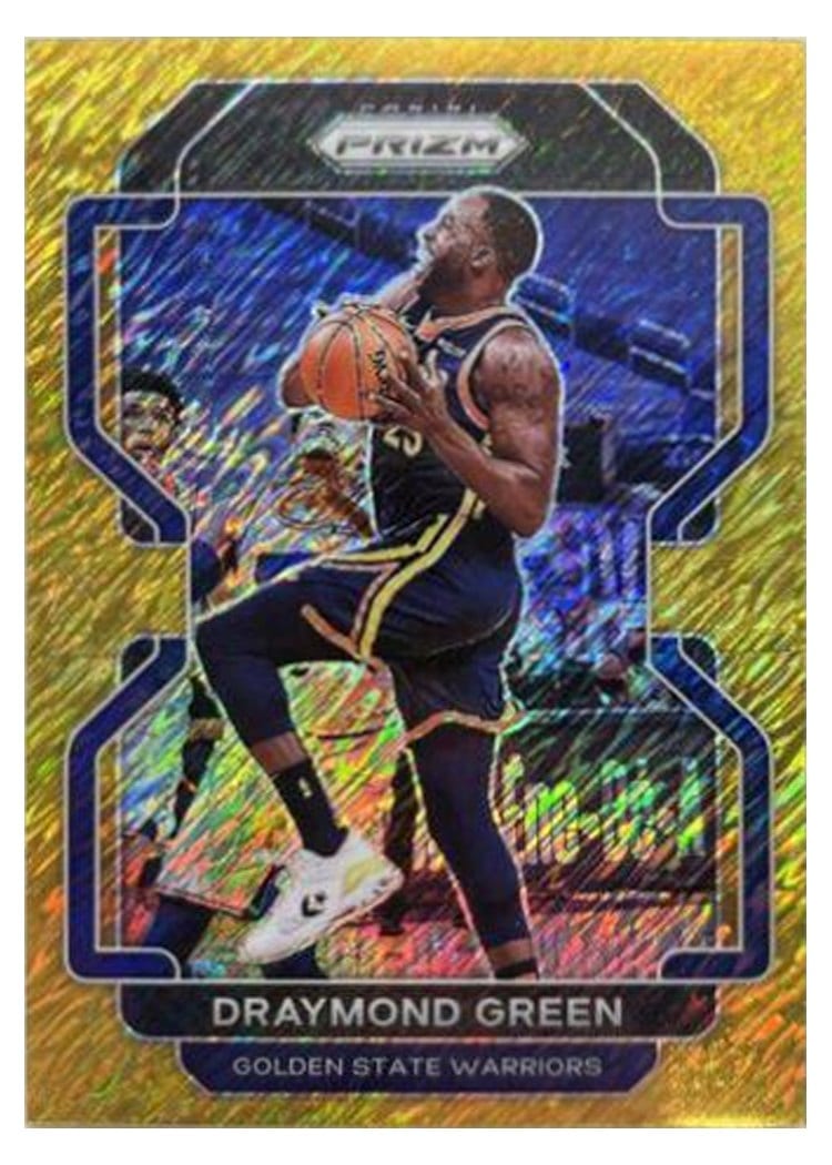 2021-22 Panini Prizm Base Set Draymond Green Gold Shimmer #123 card