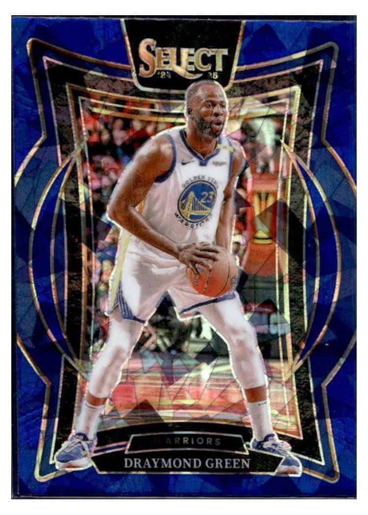 2024-25 Panini Select Base Set Draymond Green Blue Cracked Ice Prizm #27 card